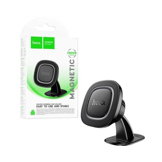 Soporte de Teléfono para Coche Consola Central Hoco H73 Crown Para Salpicadero Negro